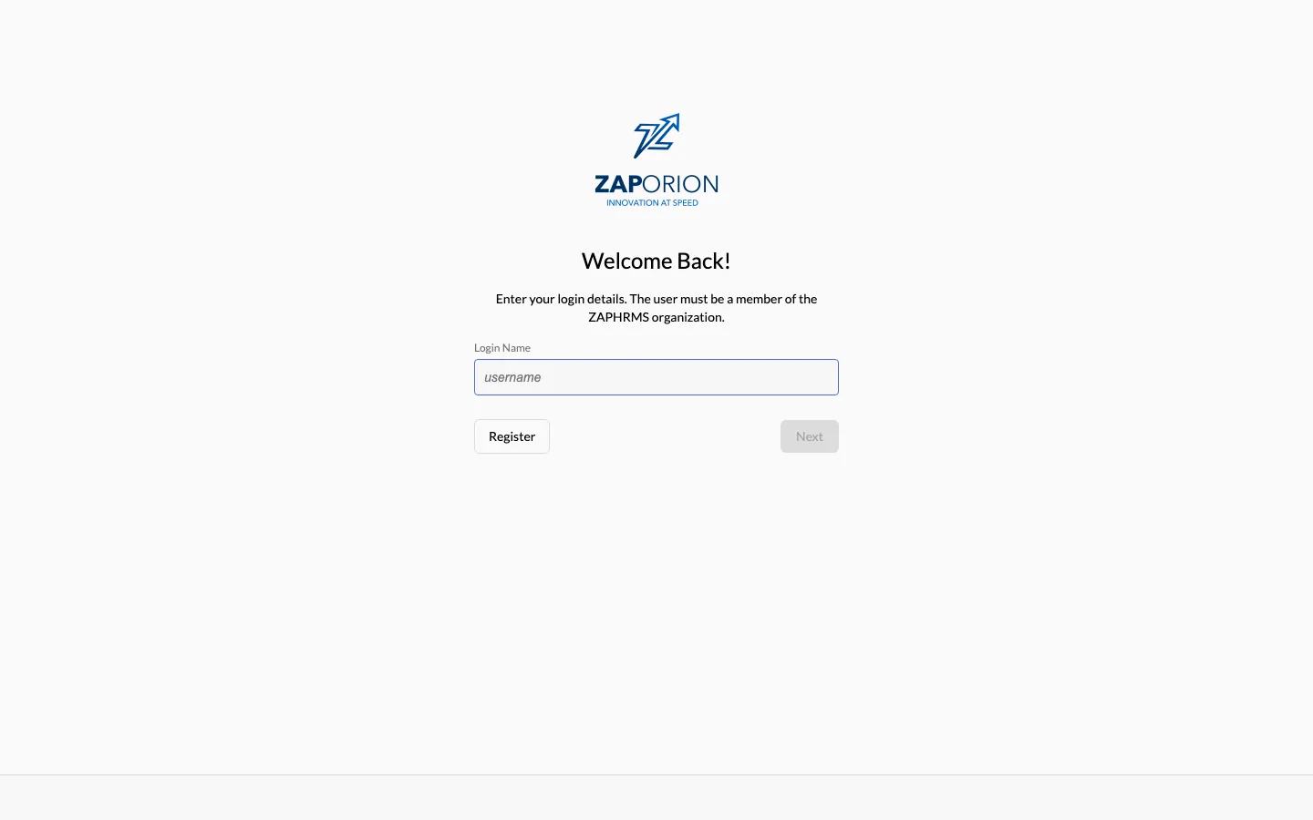 Login
